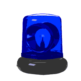 animated flashing siren light
